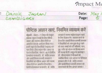 May 18_Hemkunt_Medical Talk Dainik Jagran_page 5